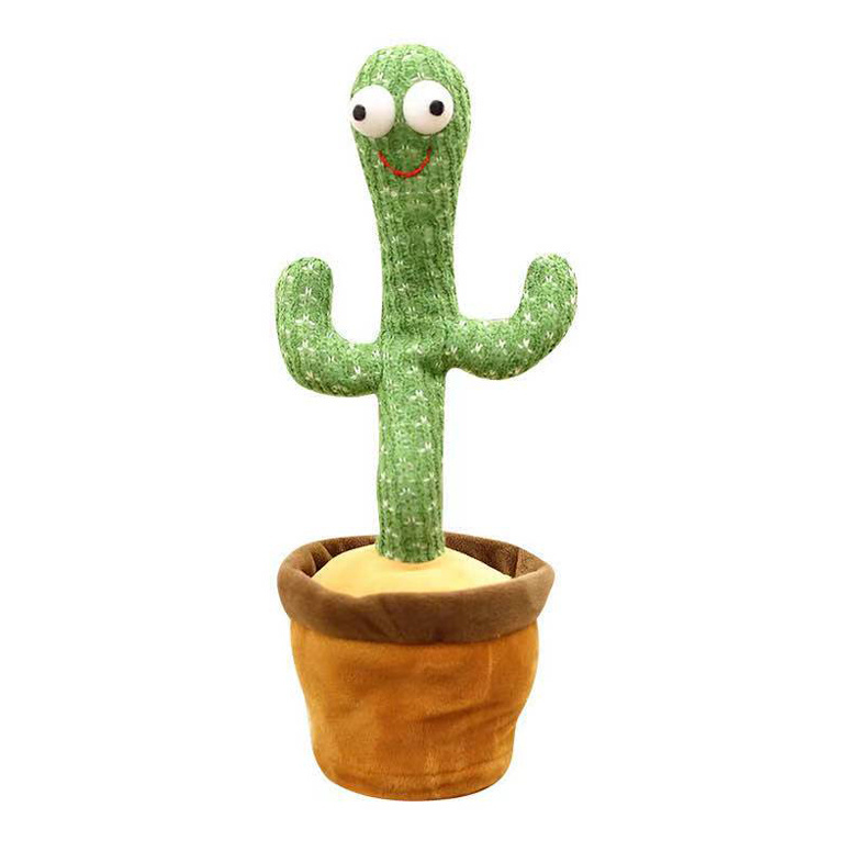 Cute Stuffed Flowerpot Twisting Dance Cactus Doll Talking Singing Music Dancing Cactus Stuffed & Plush Animal