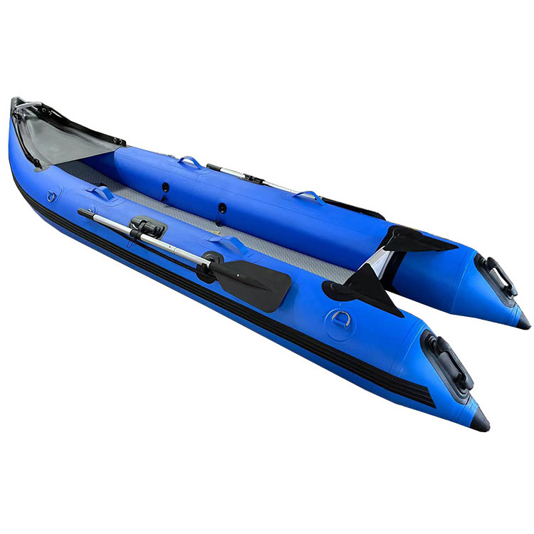 Fashion High quality Inflatable Boat with Motor PVC Rowing Boats Kayak 2 Person Kayaks for Sale