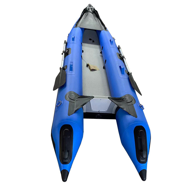 Fashion High quality Inflatable Boat with Motor PVC Rowing Boats Kayak 2 Person Kayaks for Sale