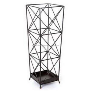 Factory Direct Designer Decorative Umbrella Stand Matt Black Powder Coated for Home Decoration by Ambience Lifestyle