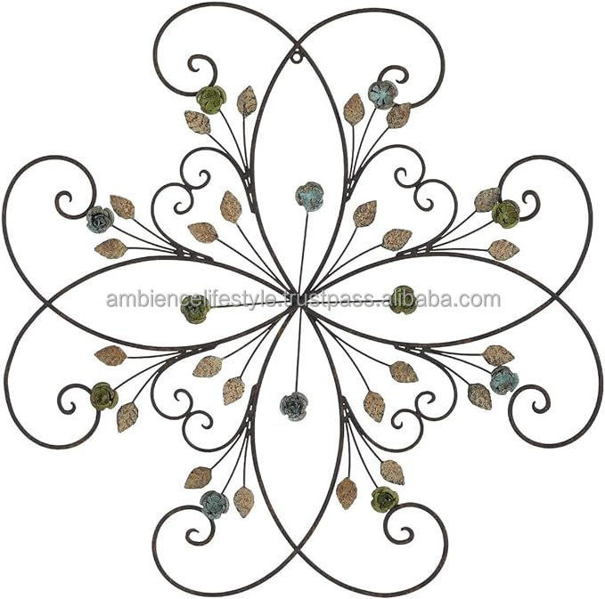 Best Selling Hand Cast Wall Decor Metal Flower for Home office Garden living room Bed room made of Iron by Ambience Lifestyle