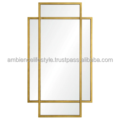 Best Selling Designer & Modern Gold Wall Mirror for Home & Wall Decoration by Ambience Lifestyle