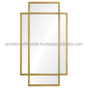 Best Selling Designer & Modern Gold Wall Mirror for Home & Wall Decoration by Ambience Lifestyle