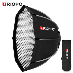 Triopo K2 120cm K120 Portable Bowens Mount Octagon Umbrella Softbox with Honeycomb Grid for studio Outdoor Soft Box photography