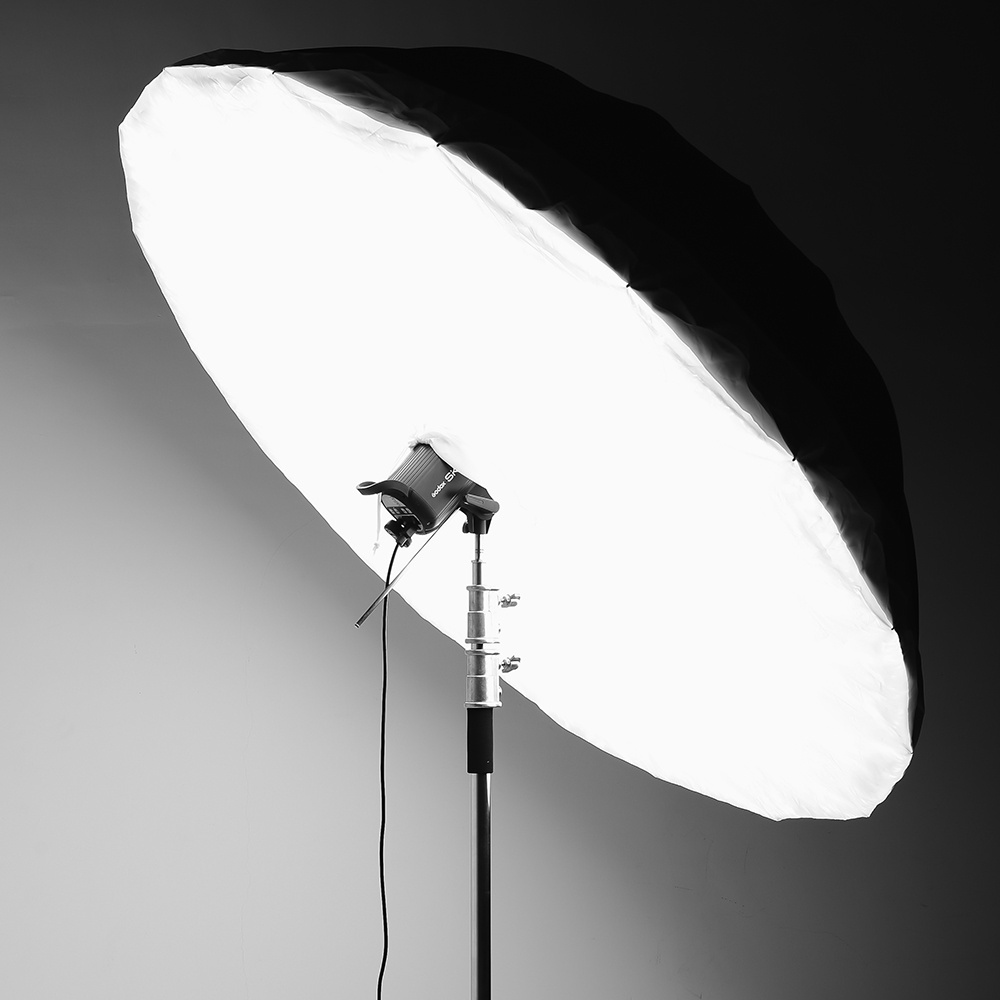 Godox 60 inch 150cm Silver Black Reflective Umbrella Studio Lighting Light Umbrella with Large Diffuser Cover