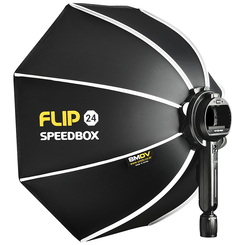 SMDV Flip 24 60cm Quickly Release Parabolic Out Door Softbox for Profoto A1 Godox V1 AD100PRO V860II AD200 Flash Soft box