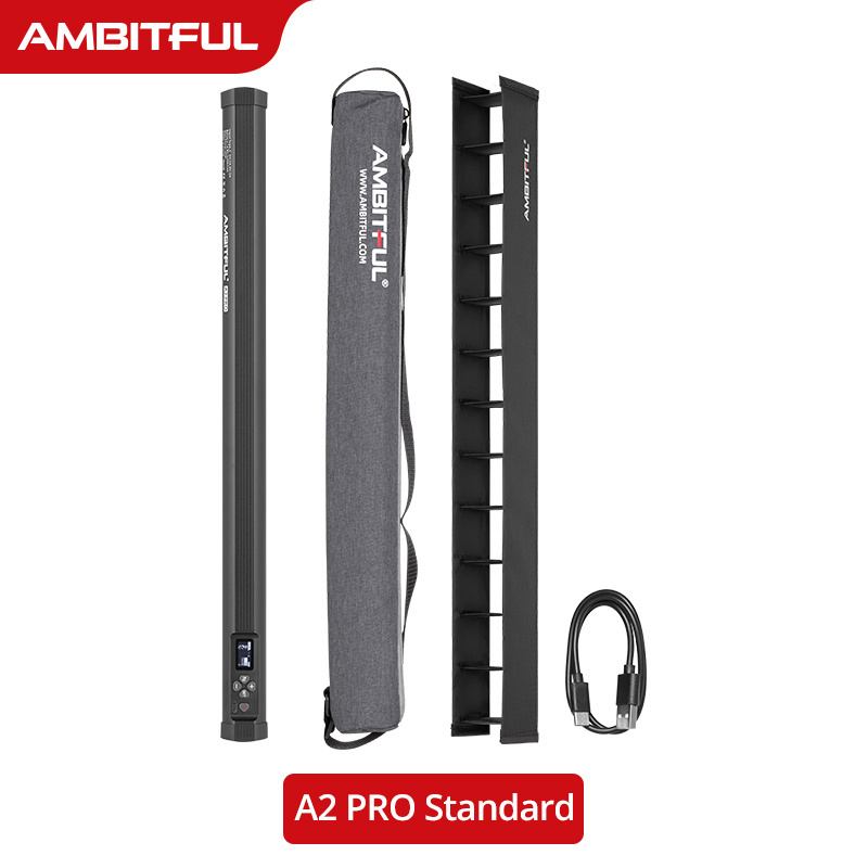 AMBITFUL A2 PRO A2PRO  2500K-8500K Built-in Lithium Battery Photography RGB Tube Light Full Color LED Video Stick Light