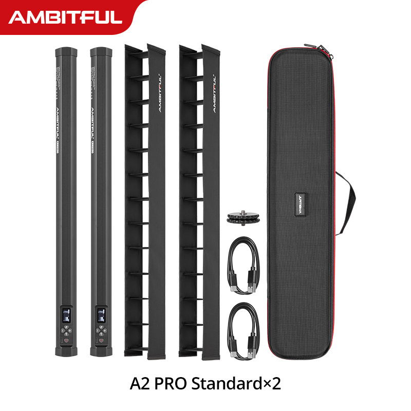 AMBITFUL A2 PRO A2PRO  2500K-8500K Built-in Lithium Battery Photography RGB Tube Light Full Color LED Video Stick Light