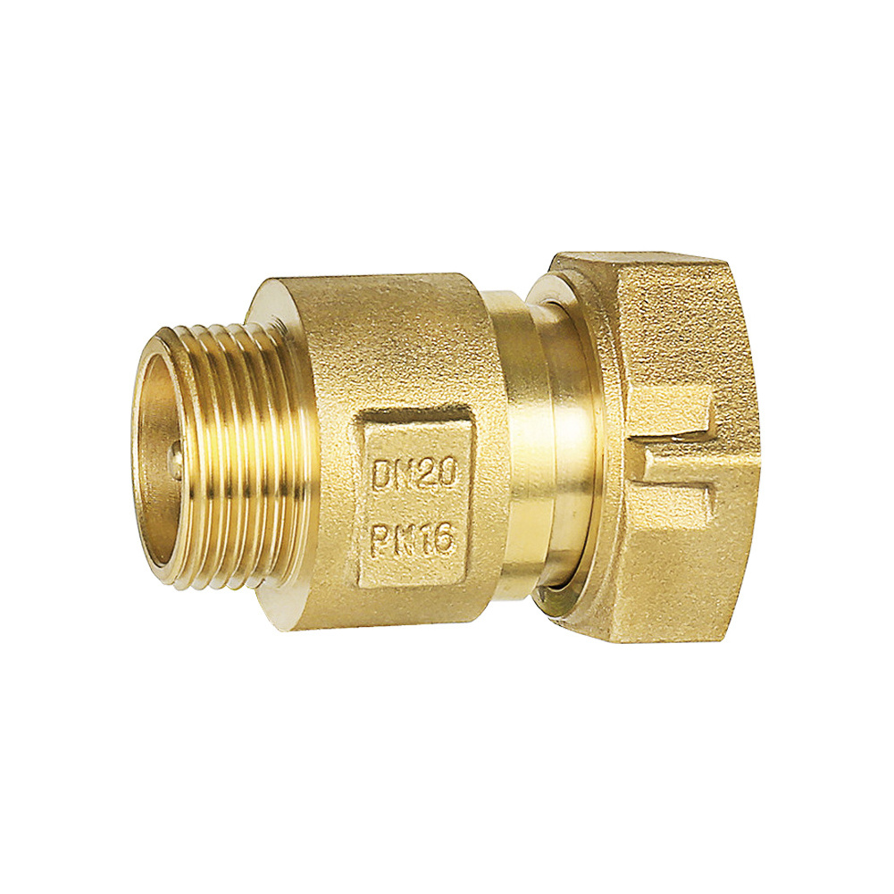 AMBOHR Non Return Valve BCV-W Series Pvc 4 Inches Gold Water Brass Liquid Valvula Check Hydraulic Check Valves Swing Type ISO CE