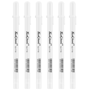 5 PCS White Manga Marker Pens Set 0.8 mm Permanent ink Scrapbook Tire Pen Waterproof School supplies Stationery Art brush pen