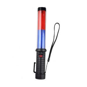 Traffic Safety Rechargeable multi-functional alarm whistle warning flash Led baton