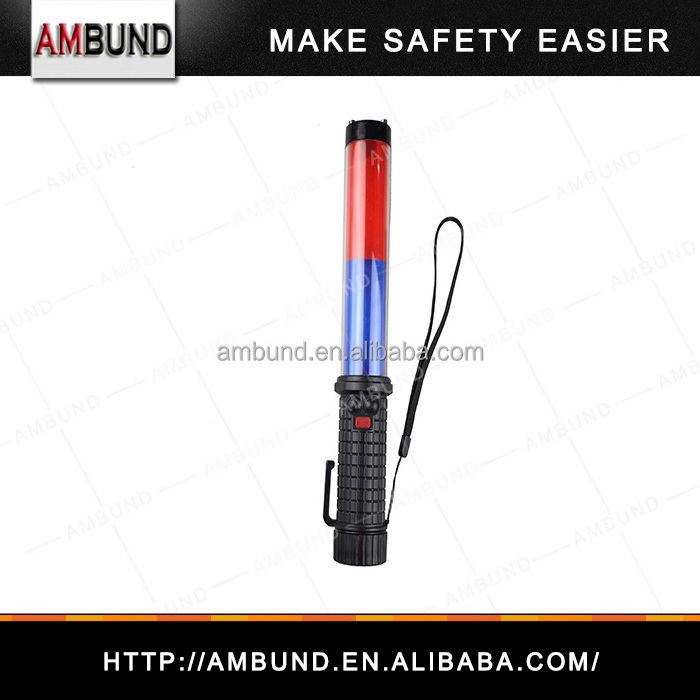 Traffic Safety Rechargeable multi-functional alarm whistle warning flash Led baton