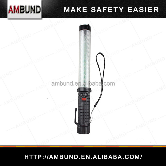 Traffic Safety Rechargeable multi-functional alarm whistle warning flash Led baton