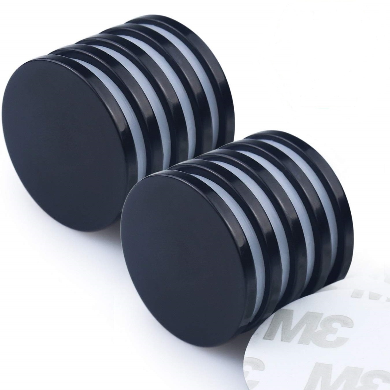 strong N50 customized black epoxy coated NdFeB permanent rare earth disc neodymium magnet