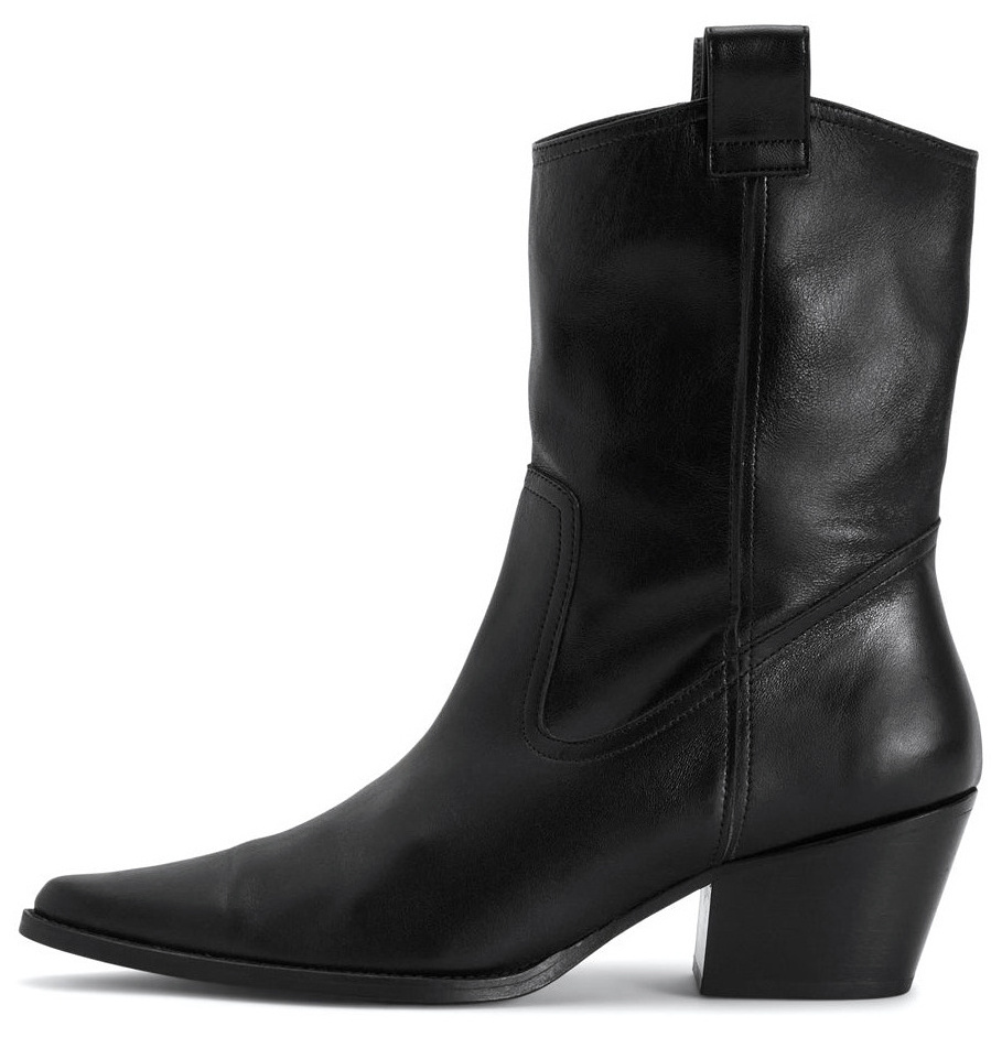 Slouchy western new rock cow boy ankle boots pointed toe chunky heel chelsea stylish women boots