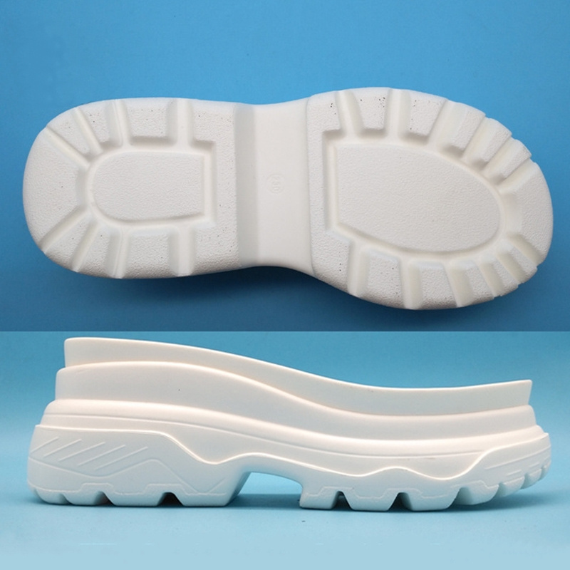 Sole Expert High Heel Sandal Sole ManufacturerOEM Customized PU Double layer sponge cake thick soles