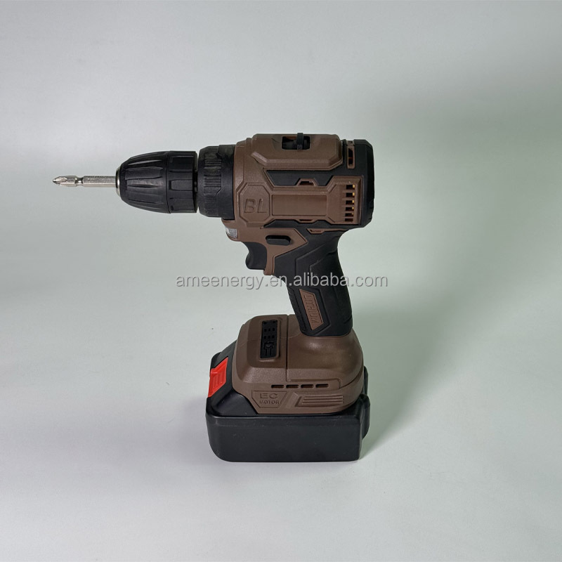 Portable Cordless Impact Drill Rechargeable Electric Cordless With 21V Lithium Battery