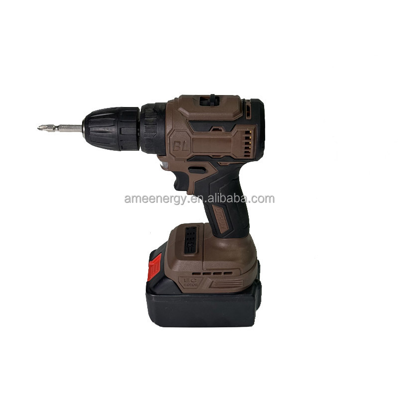 Portable Cordless Impact Drill Rechargeable Electric Cordless With 21V Lithium Battery