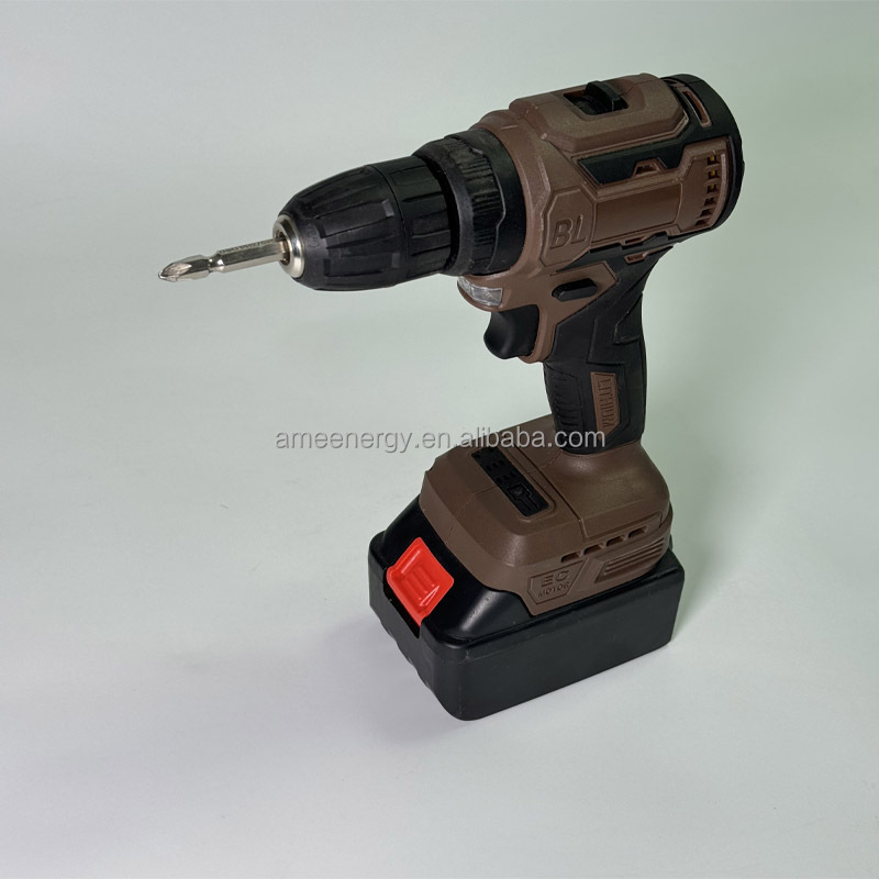 Portable Cordless Impact Drill Rechargeable Electric Cordless With 21V Lithium Battery