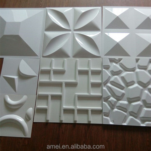 Custom textured plastic pvc 3d decorative wall panel