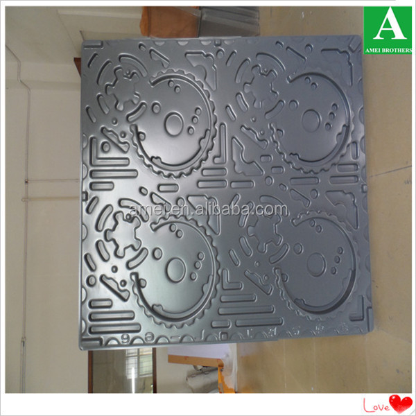 Custom textured plastic pvc 3d decorative wall panel