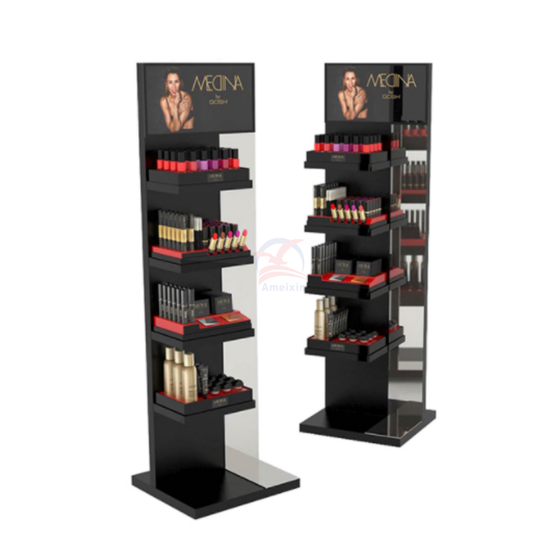 OEM Vacuum Froming Customer Plastic Make-up Display Rack Acrylic Candy Display Flood Rack