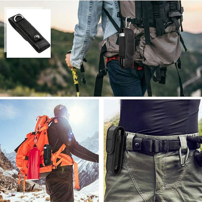 OEM 1000D Molle Waist Bags for Outdoor Camping Hiking Tactical Flashlight Pouch Multifunction Tool Pouches Hanging Fanny Pack