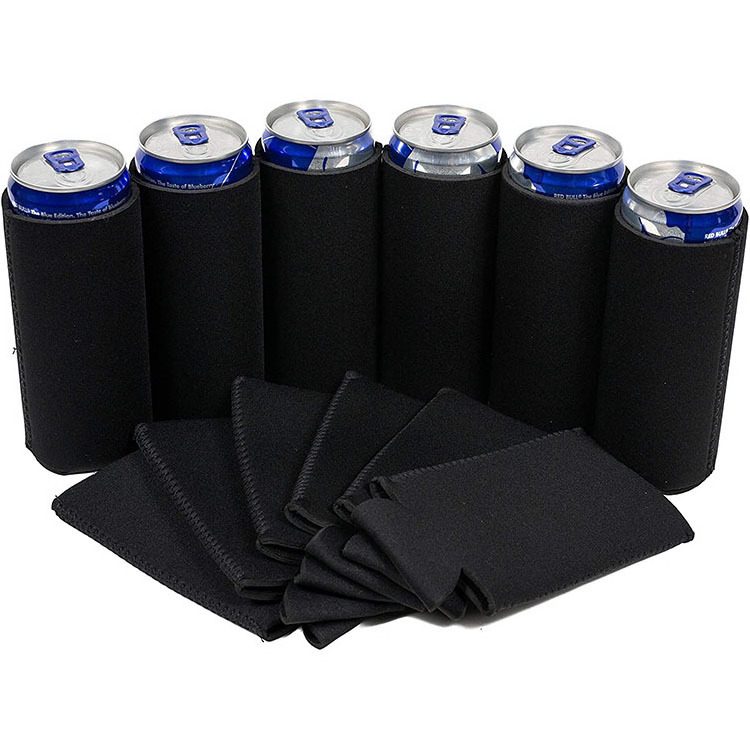 Custom Foldable Slim Can Cooler 3mm Neoprene Collapsible Can Sleeve  Protective Thermal Insulation Kola Holder Coozies Can Koozy