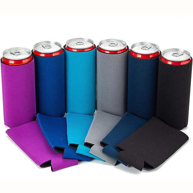 Custom Foldable Slim Can Cooler 3mm Neoprene Collapsible Can Sleeve  Protective Thermal Insulation Kola Holder Coozies Can Koozy