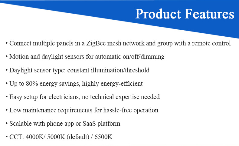 Intellibond commercial 40W dimmable recessed square led flat panel light 60x60 backlight ceiling led panel light built-in sensor