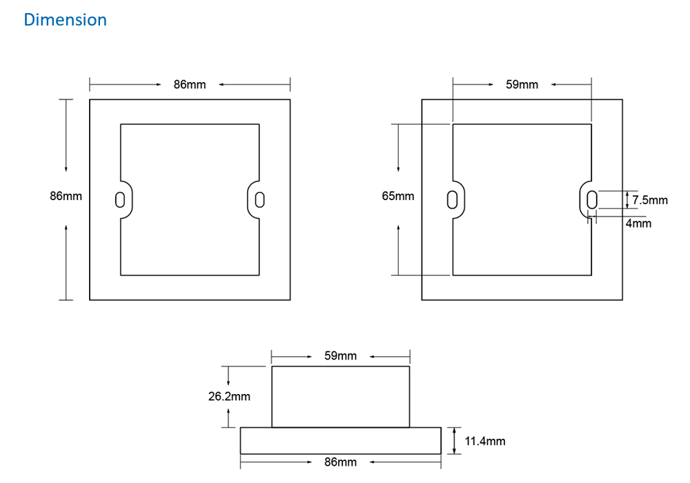 6 button 220v Phone APP remote control wireless ZigBee smart led touch button digital dimmer wall light switch