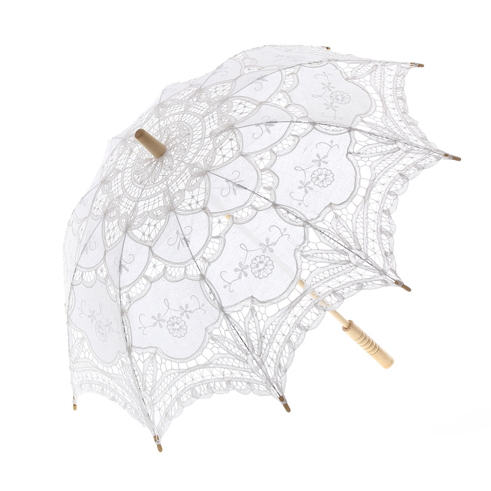 Mini Vintage Embroidery Cotton Lace Umbrella So Small for Birthday Gift Photo Props Kids Wedding Gifts Party Decoration Umbrella