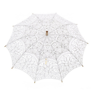 Western Court Banquet Wedding Lace Umbrella Bridesmaid Gift Battenburg Wedding Bridal Shower Decor Lace Parasol Umbrella