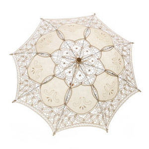 Forest Wedding Decoration Children Lace Parasols Kids Size Umbrella Promotional Small Lace Parasol Beach Umbrella