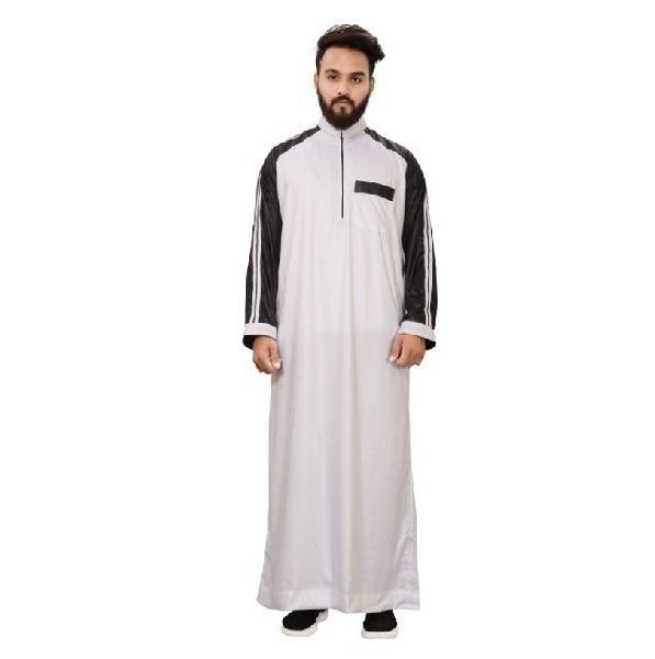 New Arrival Best Selling Fashion Green Silk Muslim Traditional Islamic Arabic Dress Al Daffah Jubba Thobes For Gents Wholesale