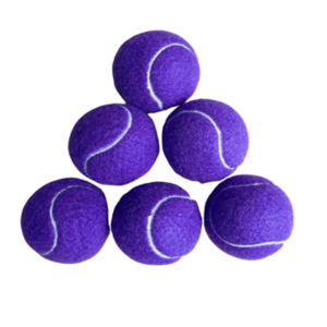 Purple Color Rubber Wool Custom Made Tennis ball High Pressurized Dog Pet Ball Hot Sale OEM