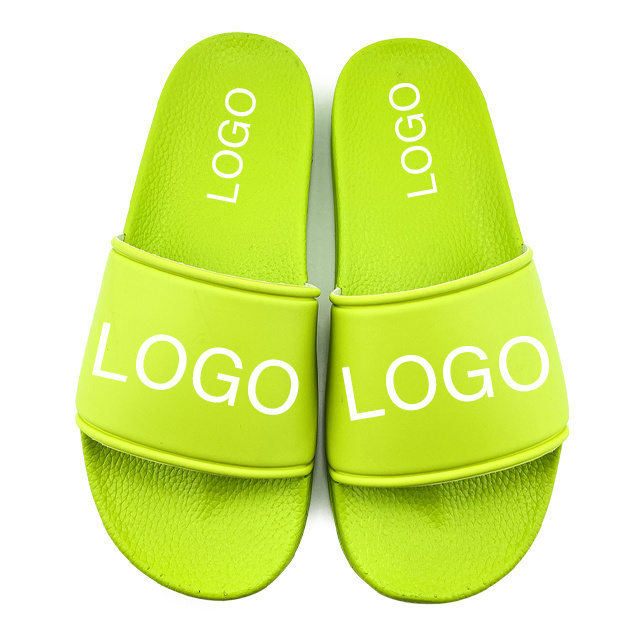 Outdoor Custom Printing Logo Pattern Unisex Black Plain Women's EVA PVC Rubber Slippers Slides Slippers For Women