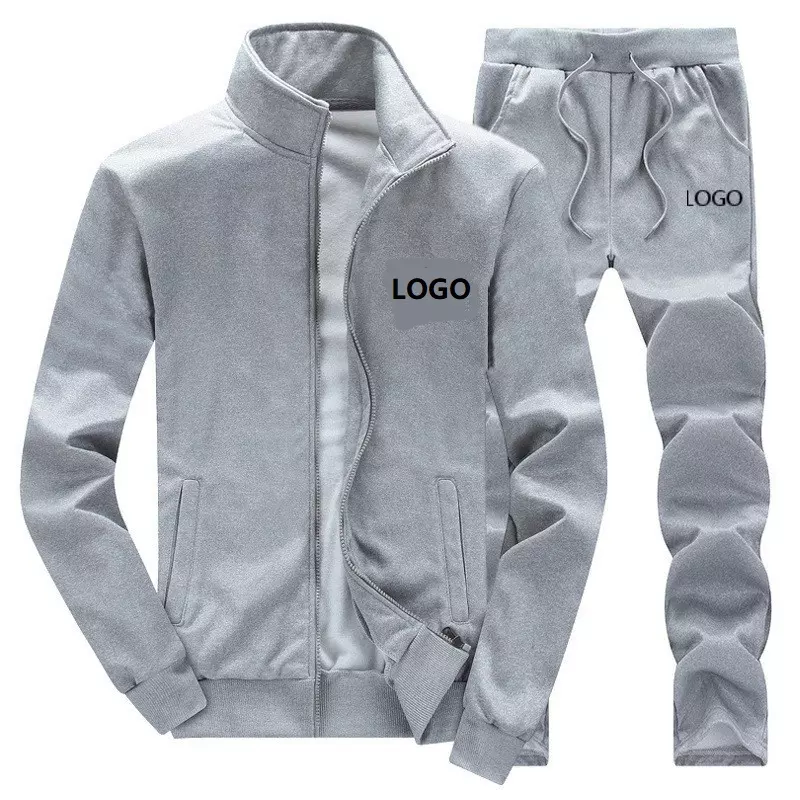 Professional  Custom Velour Tracksuit for Men / Custom Men's Jogging Sweat suit /Hot Selling Skinny Fit Velour Suit