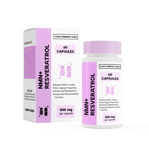 Top tier 100% Organic NMN+ Resveratrol Capsules Exceptional quality value private label needs Optimal health unbeatable price