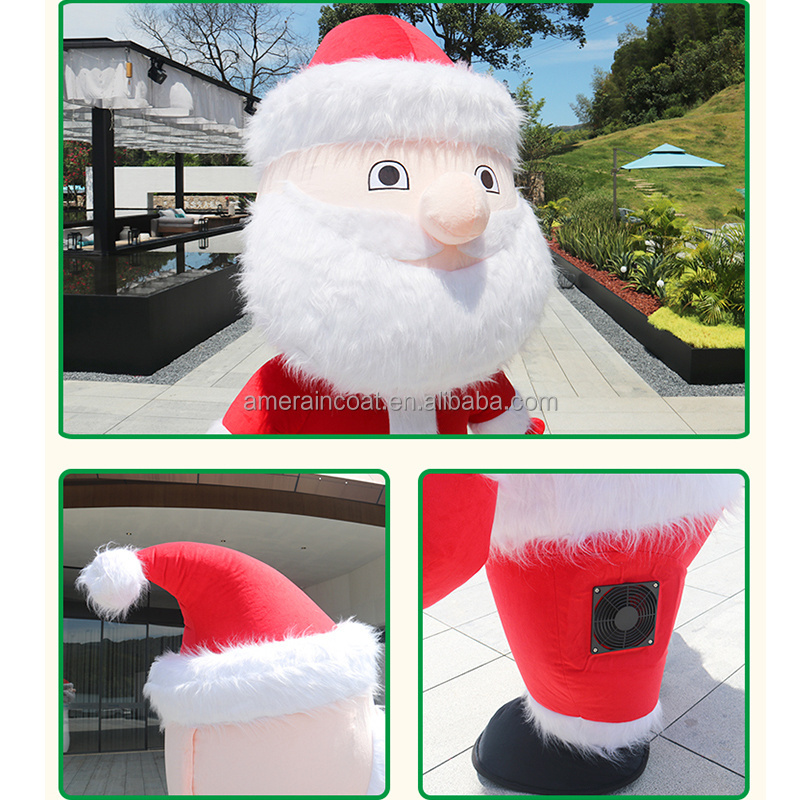 Hot sale Inflatable Santa Claus Snowman Costumes Mascot Adult Fancy Dress Christmas Party Kawaii Carnival Costumes