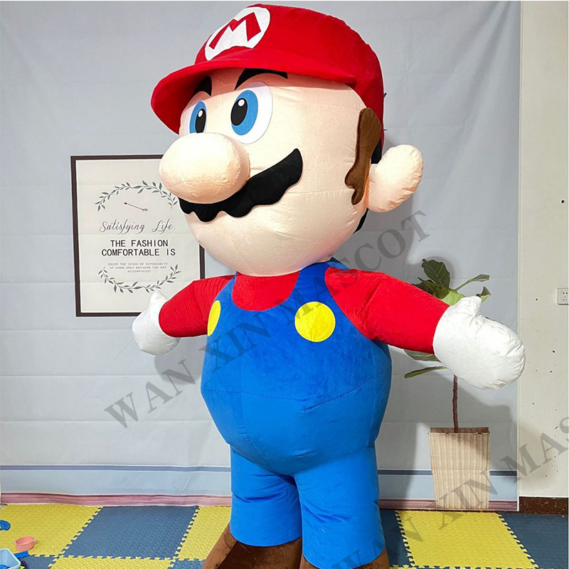 Super Mario Holiday Event Performance Party Costume Inflatable mascot Adult cartoon character Super Mario mascot costume