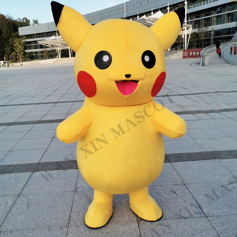 Animal Props Wearable mall show costume Light up Pikachu costume inflatable mascot  Mascot Costumes