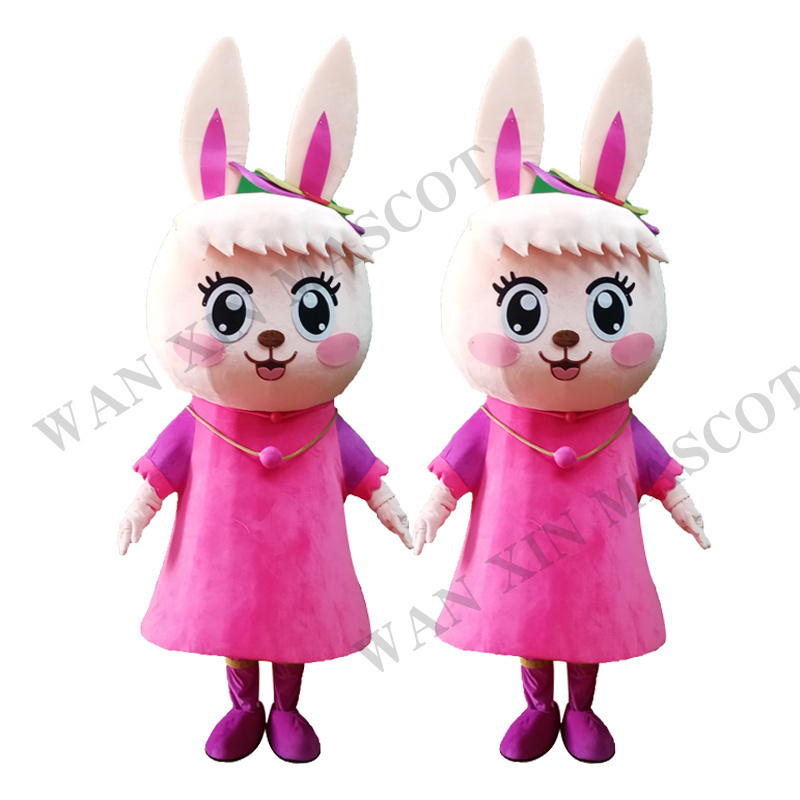 Rabbit doll costume cartoon show activity doll costume  mascot costumes for adults lady heart