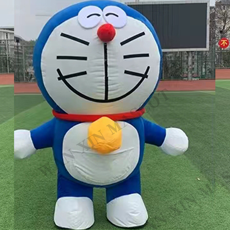 Costume birthday party Inflatable Doraemon Cartoon Character Animal Mascot Costume For Adult inflatable mascot