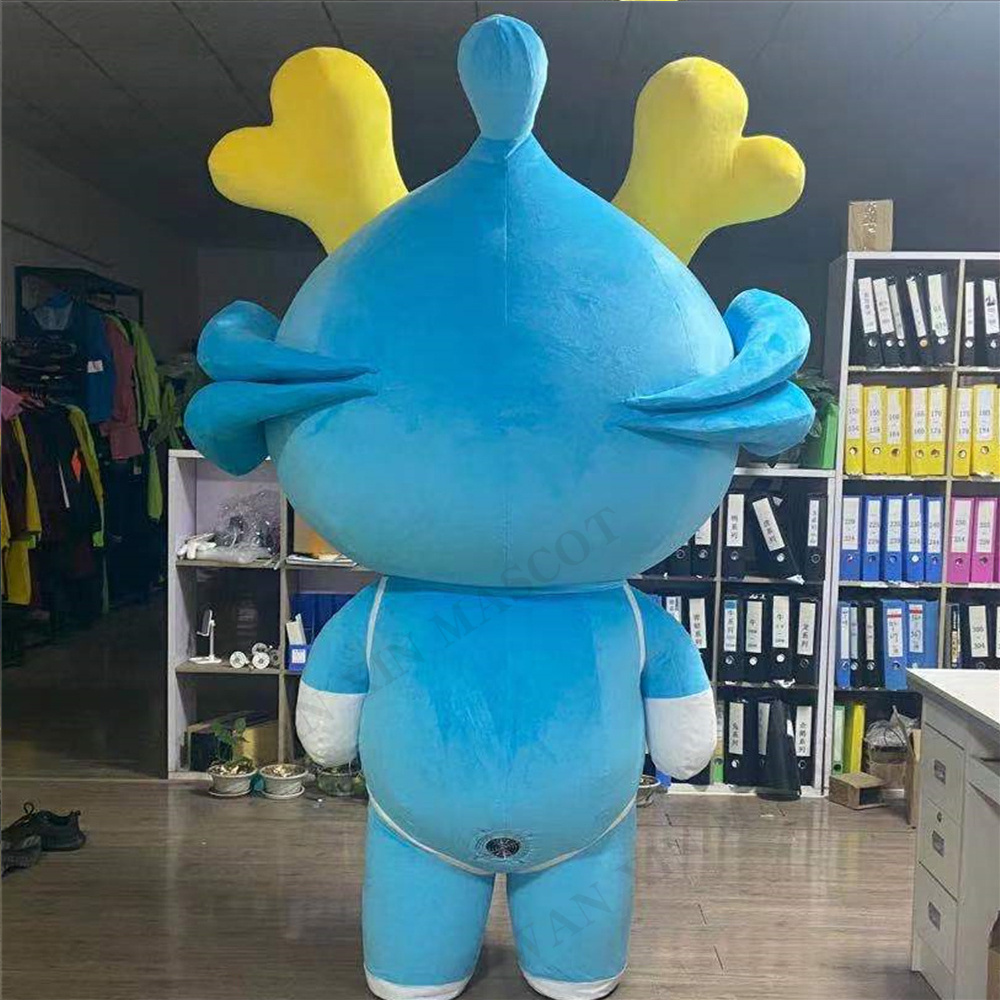 Christmas Cartoon Giant Deer Inflatable Costume Deer Elk Mascot Party Cosplay Plush Doll Dress Xmas Party mascot costumes