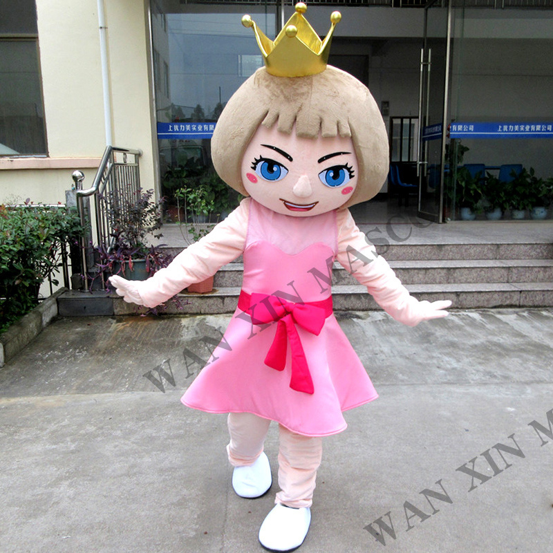 Factory mascot  Plush Foam Princess Adult Cartoon Cosplay Advertising Feast Christmas Halloween Mascot Costume