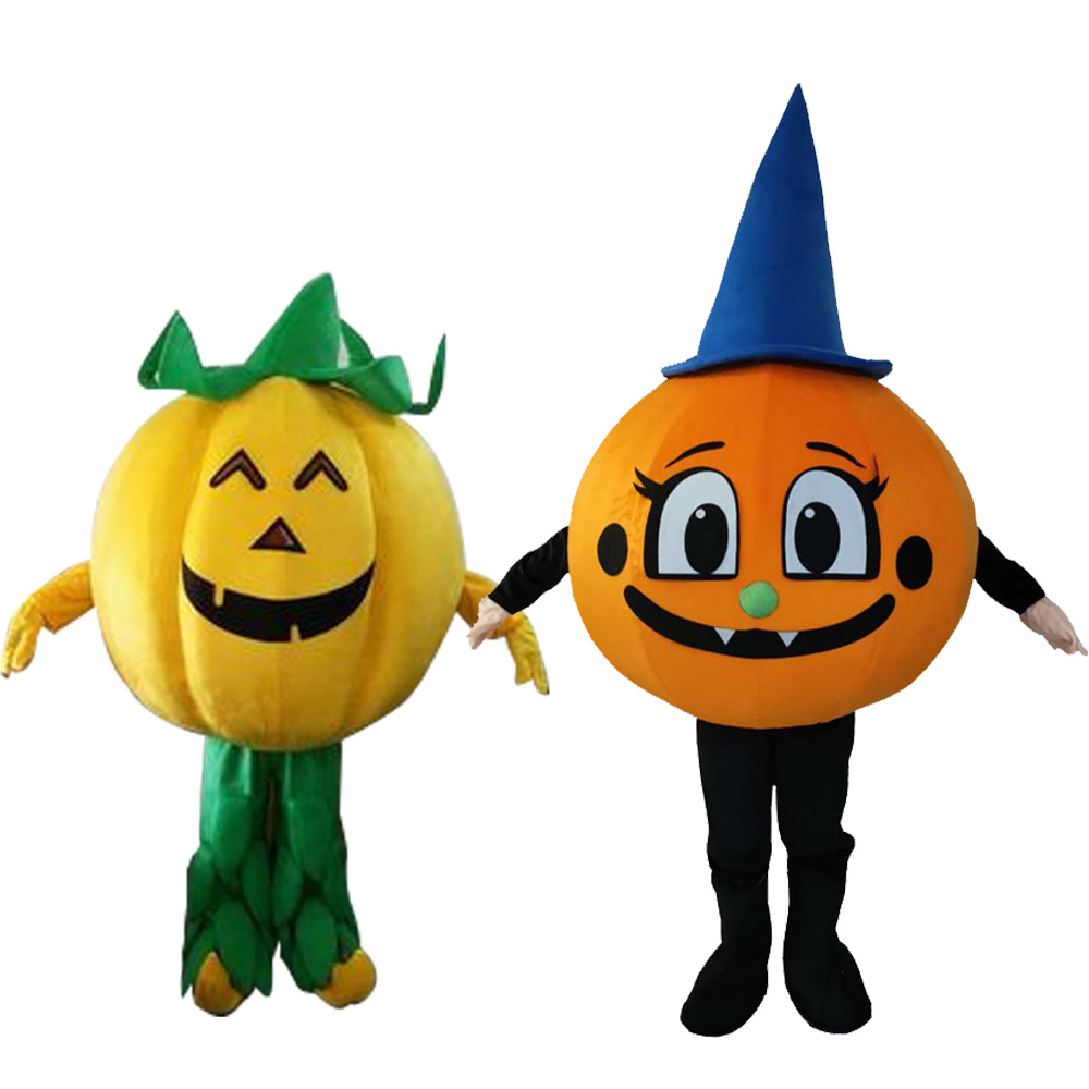 Custom Mascot Costumes Party Game Unisex Xmas Halloween Pumpkin Mascot Costume Suit Adult Dress Cosplay