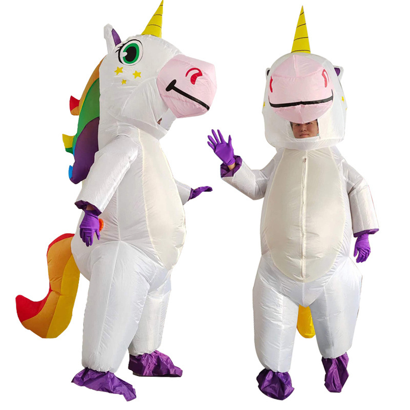 Inflatable Costume Toy Inflatable Animal Costume Fat Suit Mascot Costumes for Adults Inflat Unicorn Cartoon Holiday Party