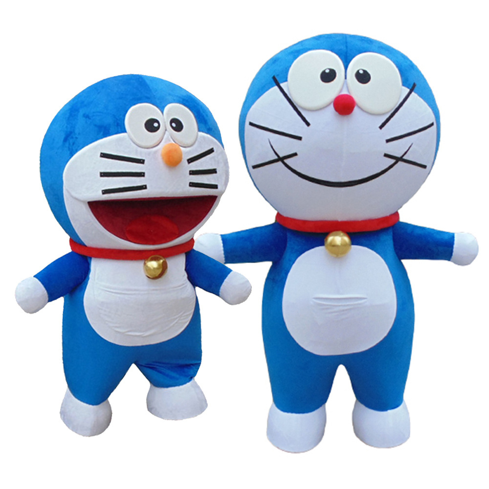 Carnival Costumes Animal Inflatable Doraemoning Mascot Costume For Adult Anime Cosplay Cartoon Robocat Mascotte Cat