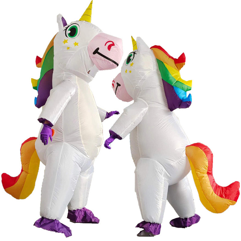 Inflatable Costume Toy Inflatable Animal Costume Fat Suit Mascot Costumes for Adults Inflat Unicorn Cartoon Holiday Party